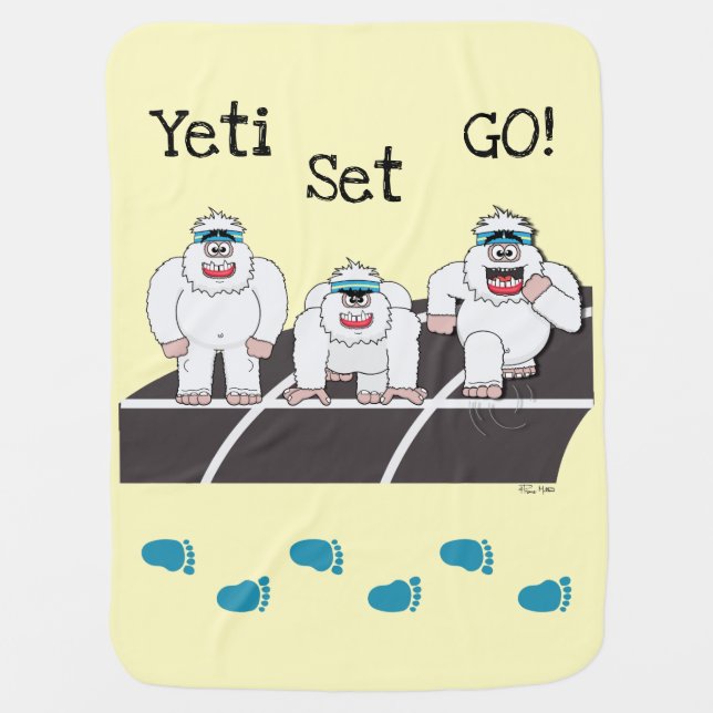 Yeti Set Go Baby Blanket (Front)