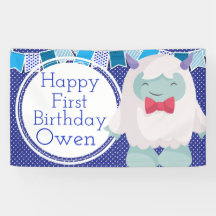 Yeti to Celebrate Boys Abominable Snowman Birthday