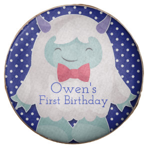 Yeti to Celebrate Boys Abominable Snowman Birthday Chocolate Covered Oreo