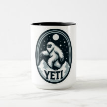 Yeti travel around Snow Mount Coffee Mug