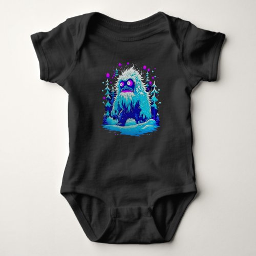 Yeti Winter Wonderland Baby Bodysuit