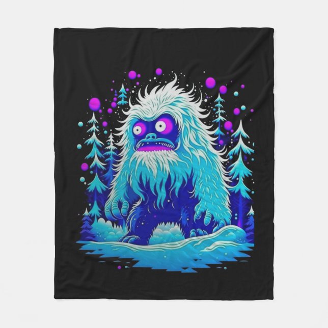 Yeti Winter Wonderland Fleece Blanket (Front)