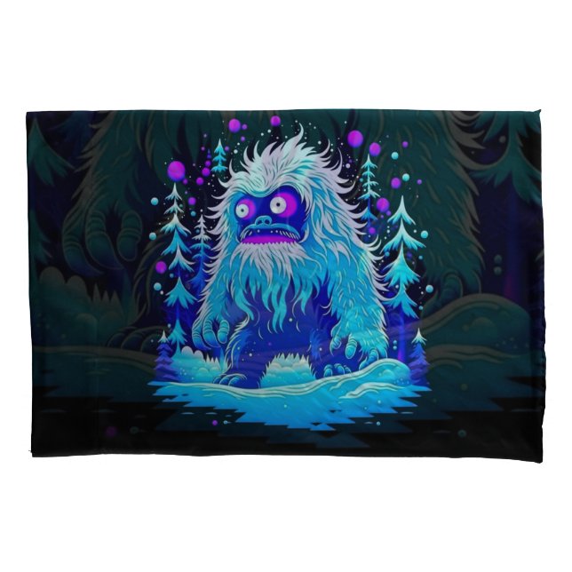 Yeti Winter Wonderland Pillow Case (Front)