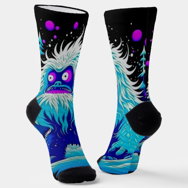 Yeti Winter Wonderland Socks (Angled)