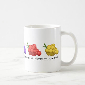 "Yeyow Grapes" (with Quote) Coffee Mug