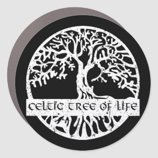 Yggdrasil Celtic Tree Of Life Illustration Car Magnet