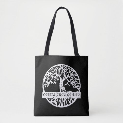 Yggdrasil Celtic Tree Of Life Illustration Tote Bag