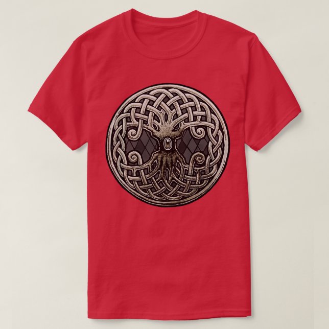 Yggdrasil Celtic Viking World Tree of Life T-Shirt (Design Front)