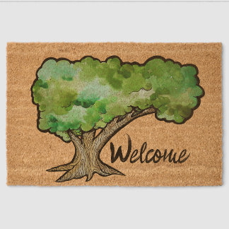 Yggdrasil Norse Tree of Life Fiber Doormat