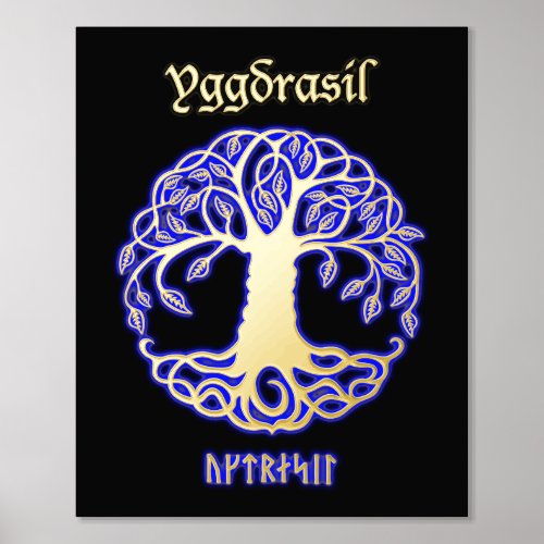 Yggdrasil The Tree of Life Foil Prints