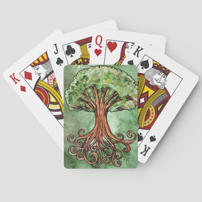 Yggdrasil Tree Norse Mythology  Poker Cards (Back)