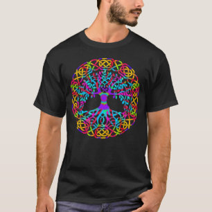 Yggdrasil Tree of Life Celtic Tie Dyed Nordic Viki T-Shirt