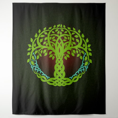 Yggdrasil Viking tree of life Edda Nordic Design Tapestry