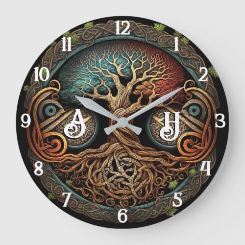 Yggdrasil Viking Tree of Life Large Clock