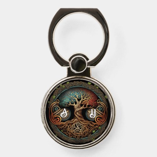 Yggdrasil Viking Tree of Life  Phone Ring Stand