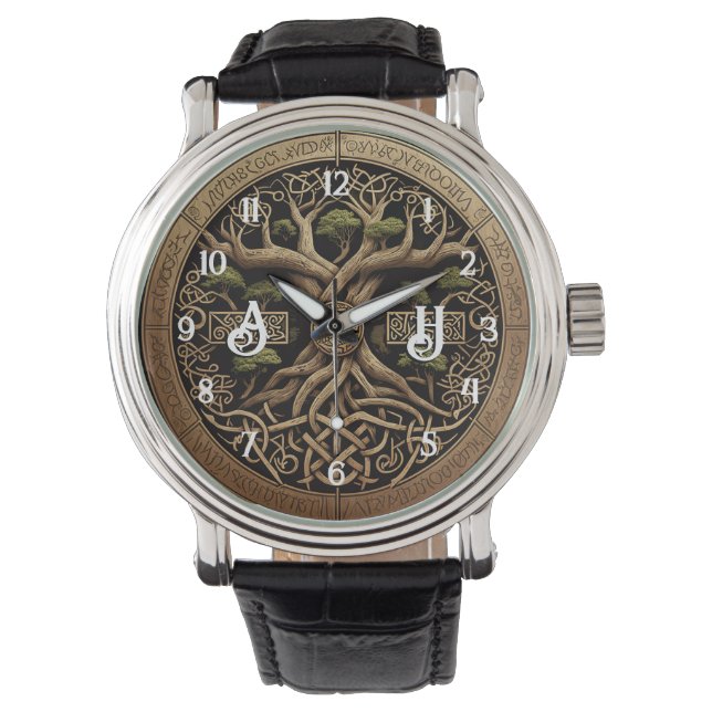 Yggdrasil Viking Tree of Life Watch (Front)