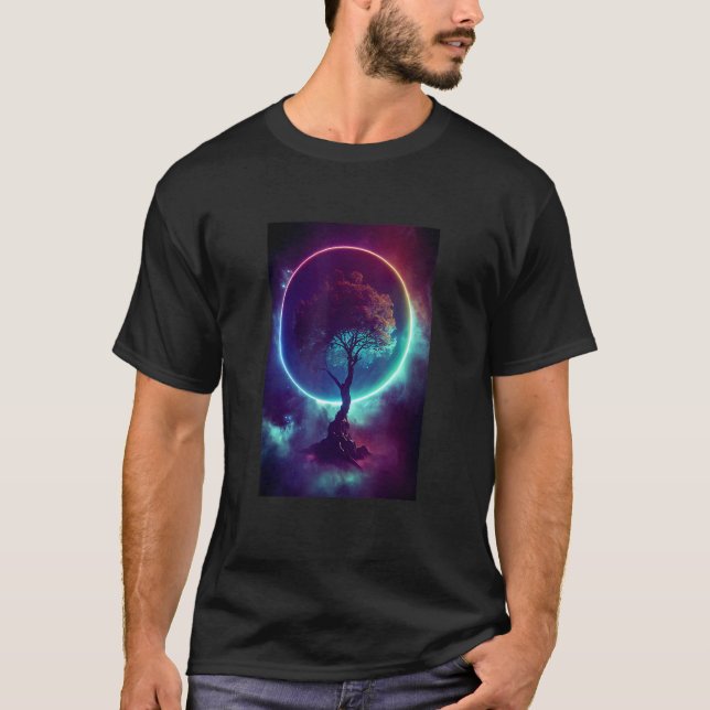 Yggdrasil World Tree of Life Viking Celtric Unique T-Shirt (Front)