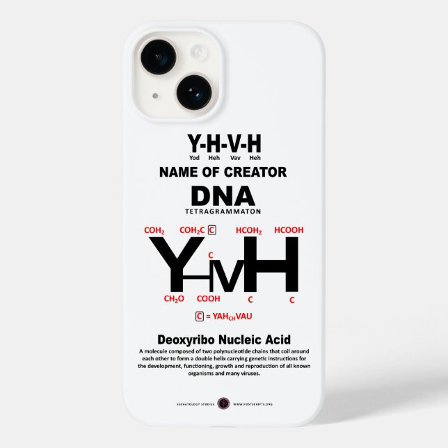 YHVH-DNA Chemical Bond Case-Mate iPhone Case (Back)