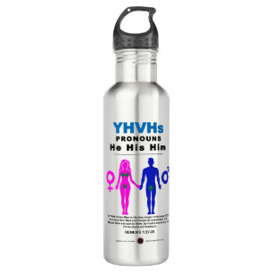 YHVH's Pronouns Stainless Steel Water Bottle