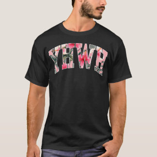 Yhwh Hibiscus Flower Hawaiian Jesus Christian T-Shirt