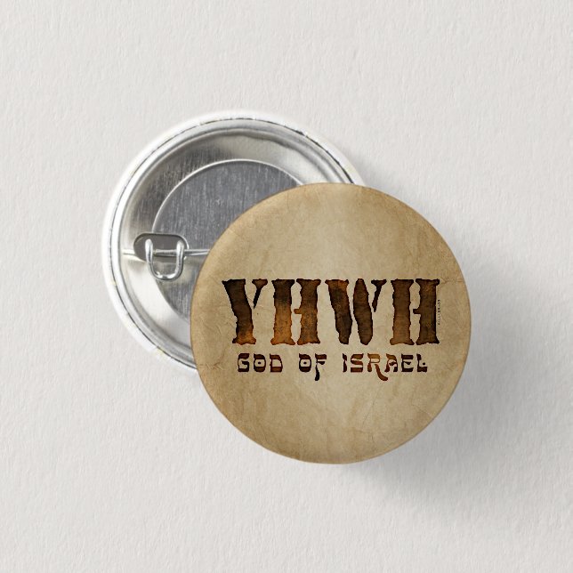 YHWH Jehovah Button (Front & Back)