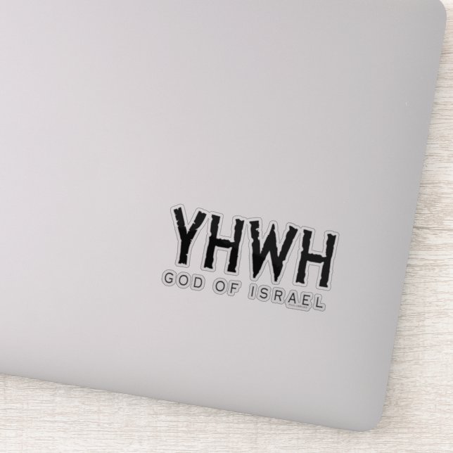 YHWH (Jehovah) God of Israel Sticker (Detail)
