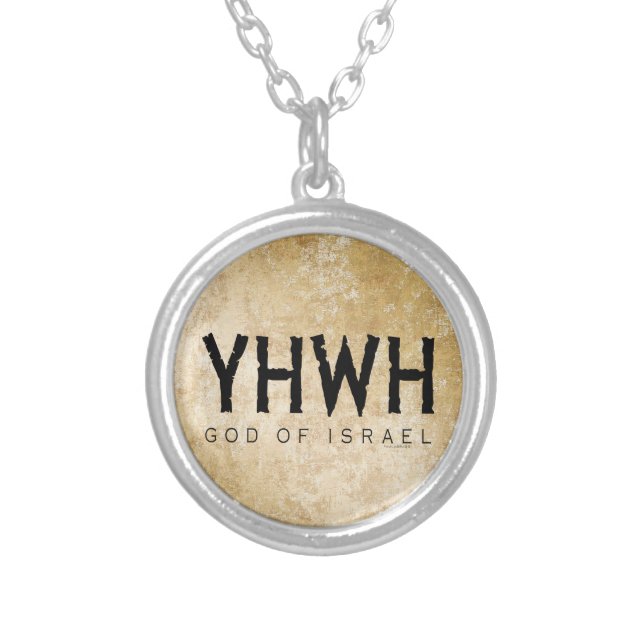 YHWH (Jehovah) Silver Plated Necklace (Front)