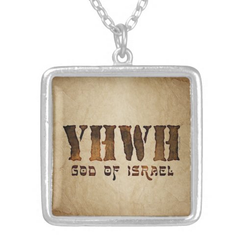 YHWH Jehovah Silver Plated Necklace