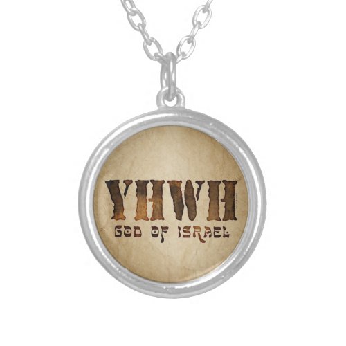 YHWH Jehovah Silver Plated Necklace