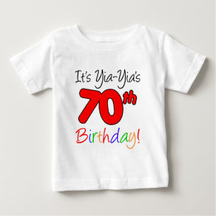 Yia-Yia's 70th Birthday Baby T-Shirt
