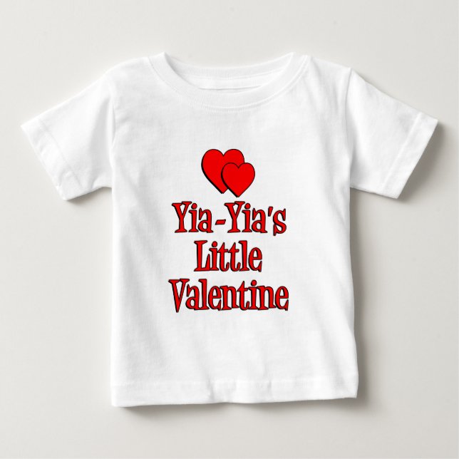 Yia-Yia's Little Valentine Baby T-Shirt (Front)