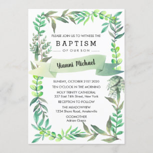 Yianni Baptism Invitation