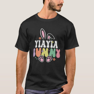 Yiayia Bunny Women Easter Day Rabbit Grandma Famil T-Shirt
