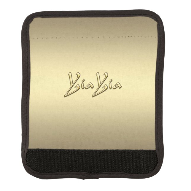 YiaYia Gold Luggage Handle Wrap (Front)