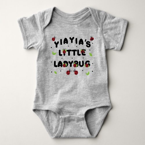 Yiayias Little Ladybug _ Cute  Baby Bodysuit