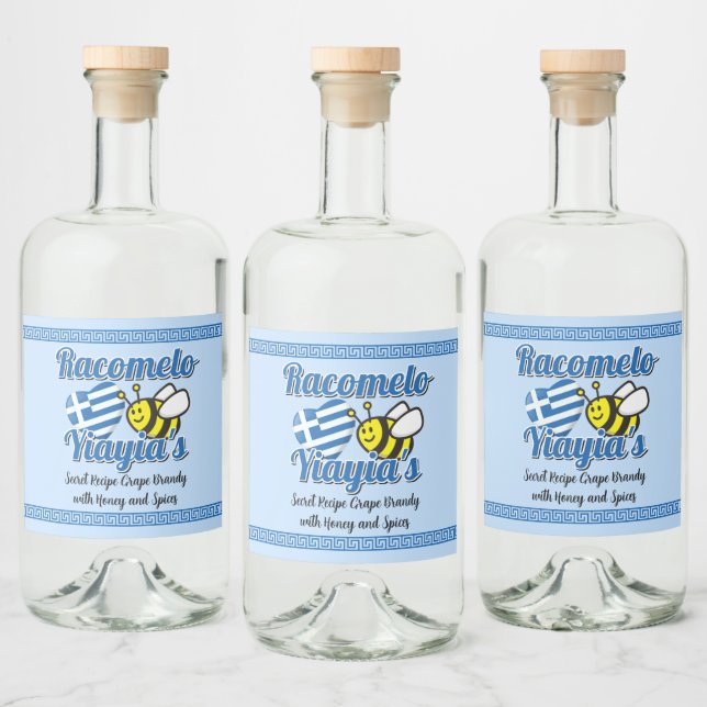 Yiayia's Racomelo Label (Bottles)