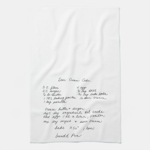 YiaYias Sour Cream Poundcake Kitchen Towel