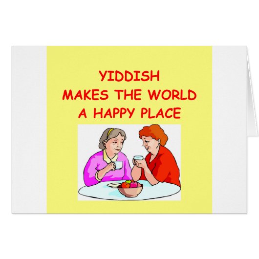 yiddish cards (Front Horizontal)