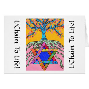 Yiddish Holy Language of Summer Tree of Life Cards