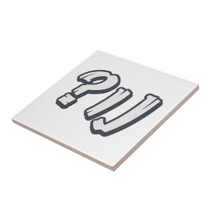 Yiddish "NU?" - The Perfect Jewish Expression Ceramic Tile