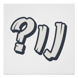 Yiddish "NU?" - The Perfect Jewish Expression Poster