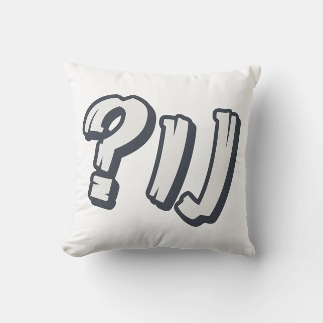Yiddish "NU?" - The Perfect Jewish Expression  Throw Pillow (Front)