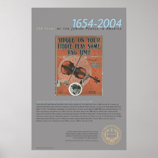 Yiddle On Your Fiddle..., Sheet Music, 1909 Poster