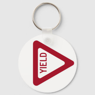 Yield Sign Keychain