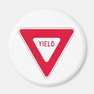 yield sign magnet