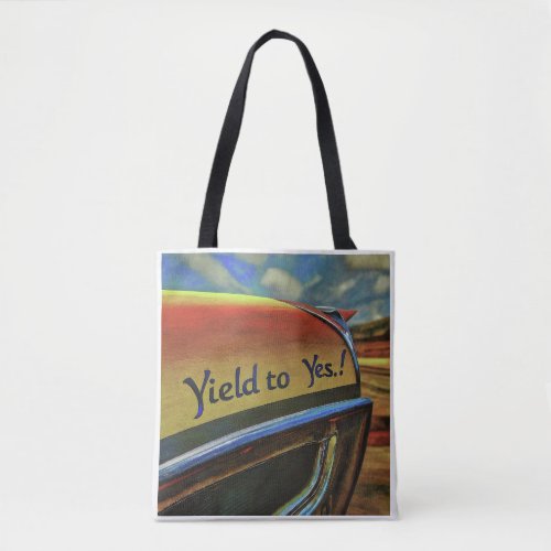 yield yet tote bag