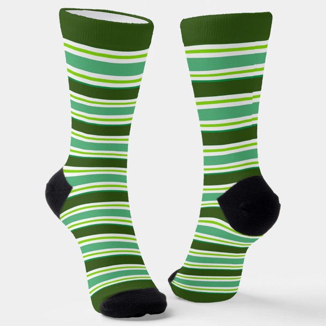 Yikes! Green Stripes! All-Over-Print Socks (Creator Uploaded)