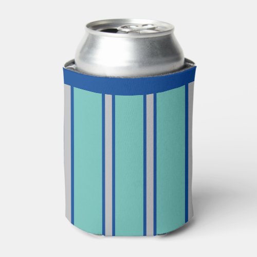 Yikes Stripes Tranquil Blue Can Cooler