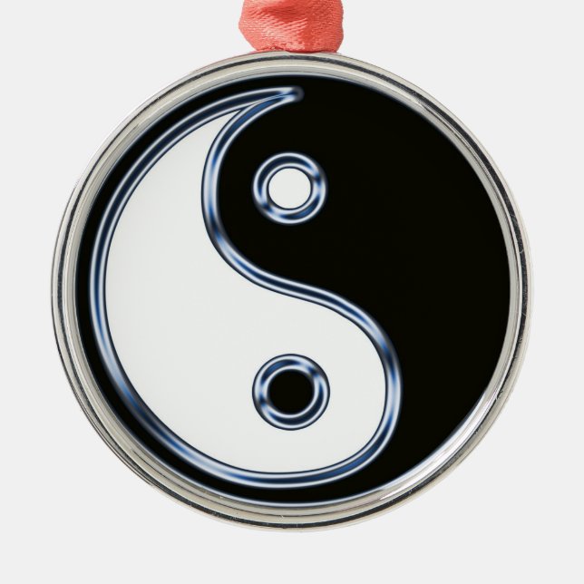 Yin and Yang 2 Metal Ornament (Front)