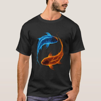 Yin and Yang - Balance - Spiritual - Japanese Koi T-Shirt